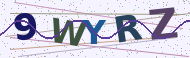 Gambar kode CAPTCHA berisi 5 karakter huruf dan angka